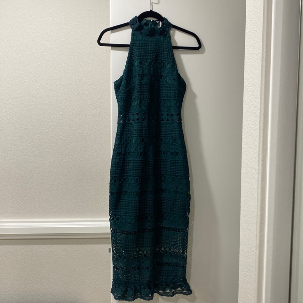 Emerald lace MIDI dress (Australian Label)